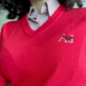 Armani J. red sweater - like NEW! ❤️